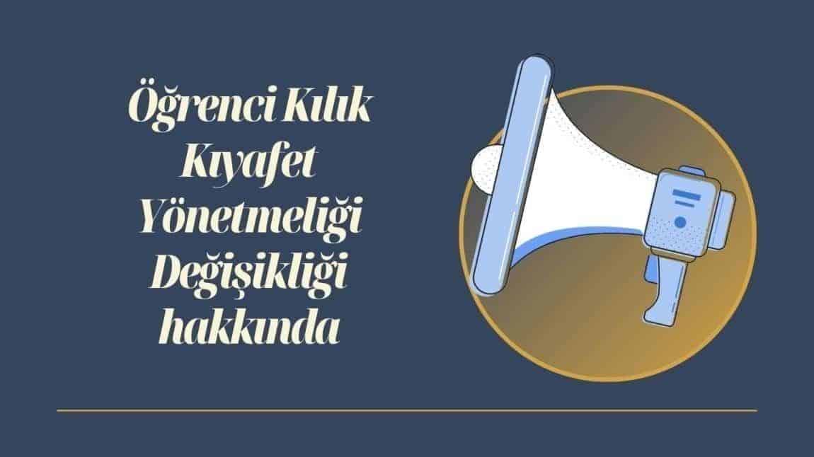 SERBEST KIYAFET UYGULAMASI KALDIRILDI 